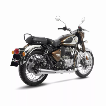 LV Classic Racer Nerūsējošā tērauda slīdošais trokšņa slāpētājs ROYAL ENFIELD CLASSIC 350 ABS LeoVince
