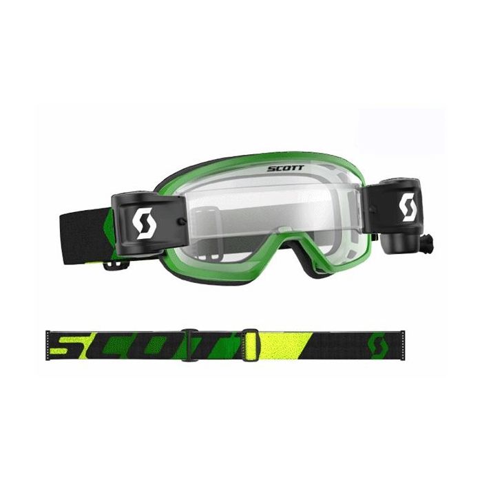 Юношеский ролл-офф Scott brilles Buzz MX Pro WFS зеленый/черный прозрачный