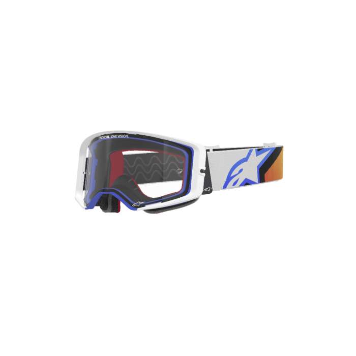 Alpinestars Goggle Supertech CORP BLUE ORANGE Clear