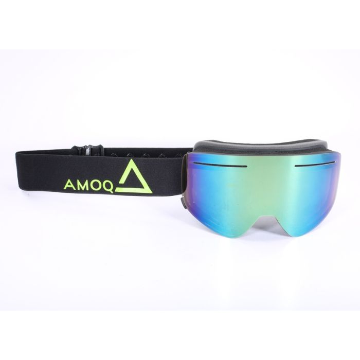 AMOQ Vision Snow brilles Black-HiVis - Gold Mirror