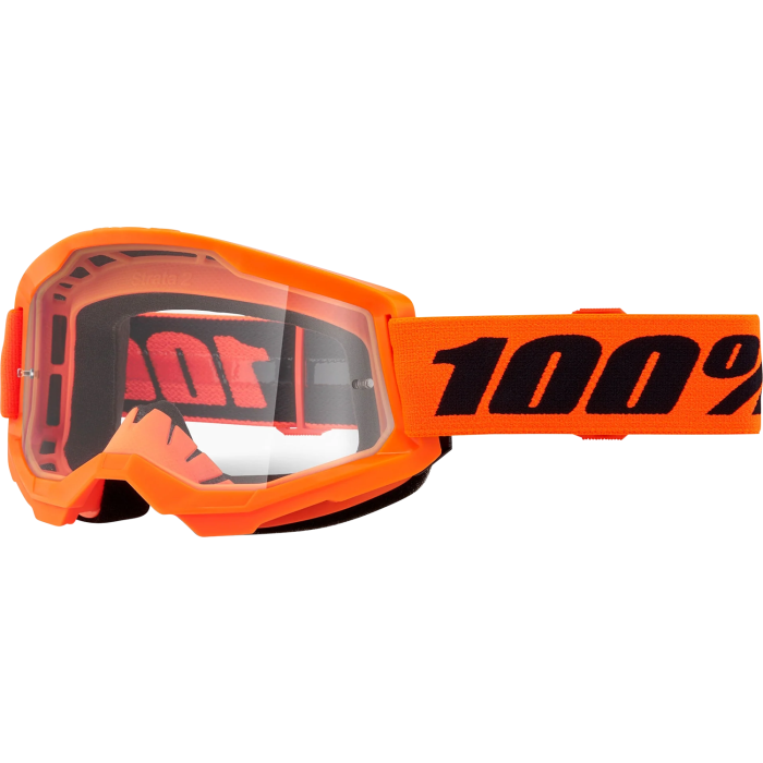 100% MX Brilles Strata 2 Orange Clear