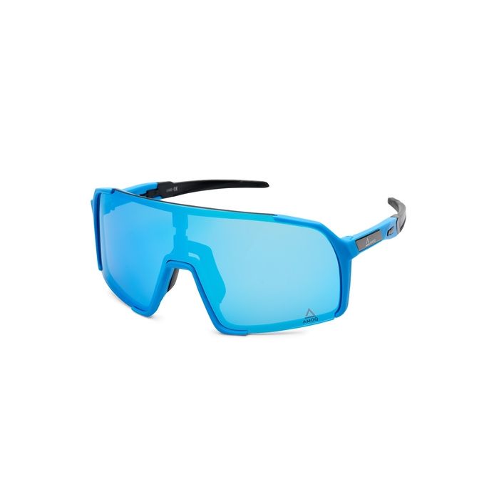 AMOQ Asteroid Sunglasses Navy - Ice Blue Mirror
