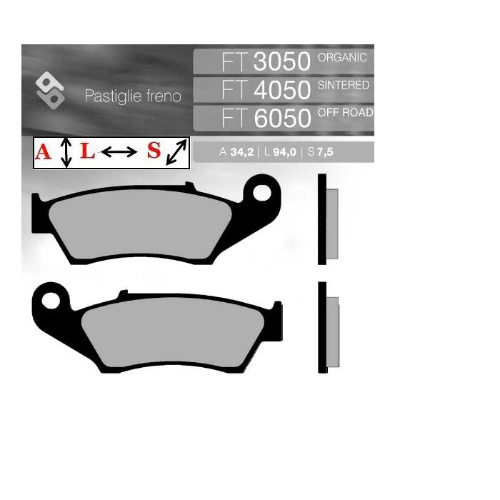 FT3050 BRENTA Organic brake pads