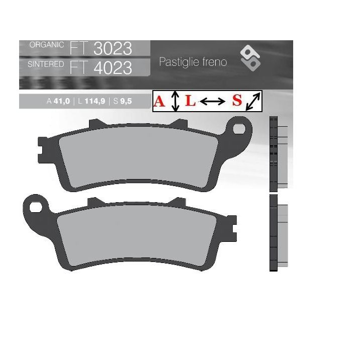 FT4023 Brent synthetic brake pads