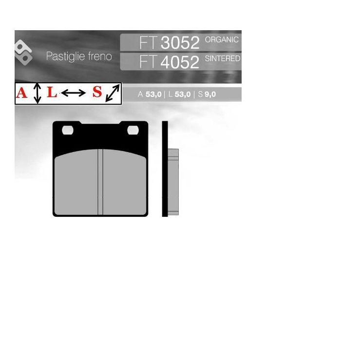 FT3052 BRENTA Organic brake pads