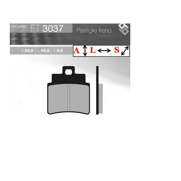 FT3037 BRENTA Organic brake pads
