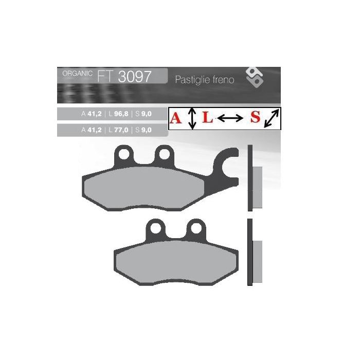 FT3097 BRENTA Organic brake pads