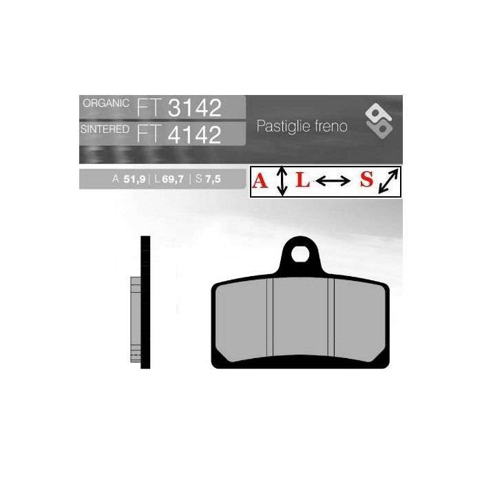 FT3142 BRENTA Organic brake pads