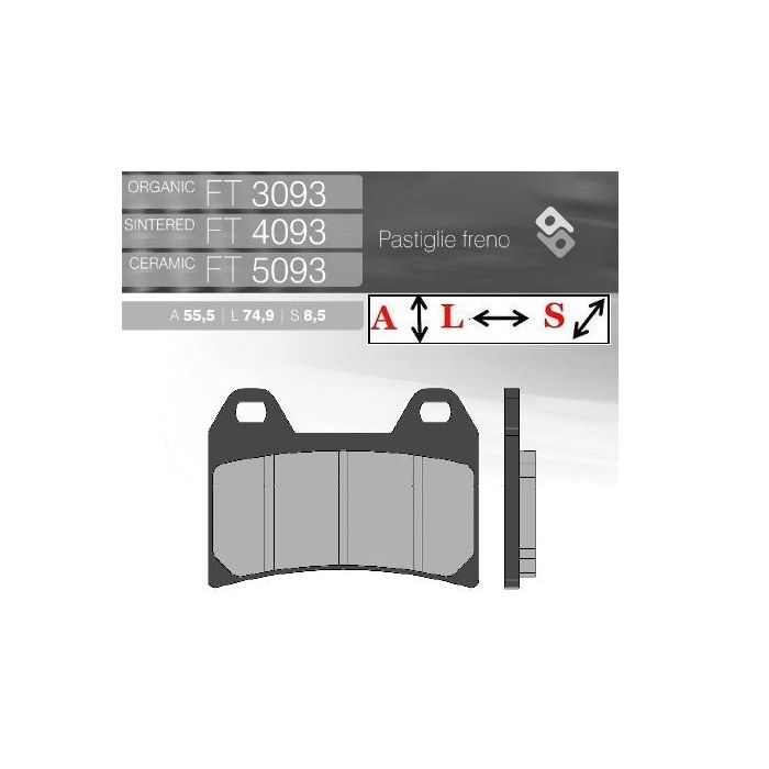 FT3093 BRENTA Organic brake pads