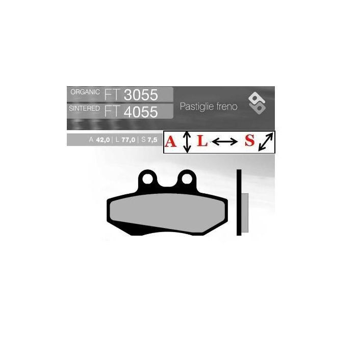 FT3055 BRENTA Organic brake pads
