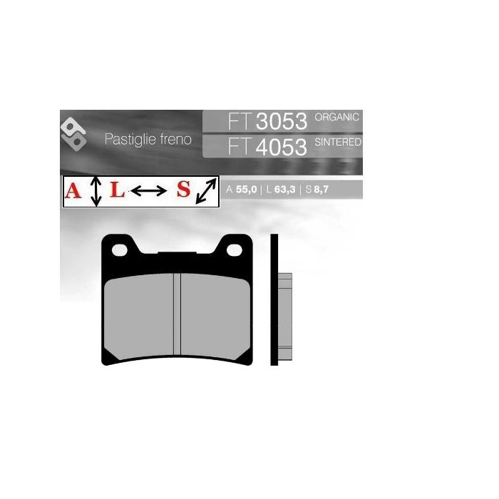FT3053 BRENTA Organic brake pads