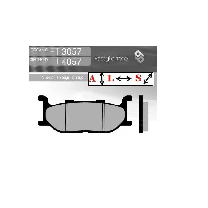 FT3057 BRENTA Органические тормозные колодки