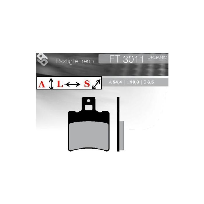FT3011 BRENTA Organic brake pads