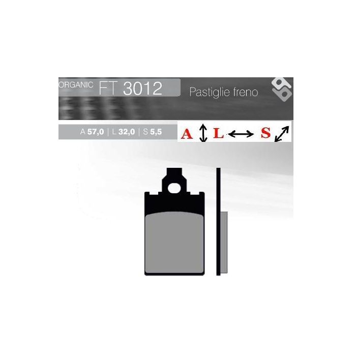 FT3012 BRENTA Organic brake pads