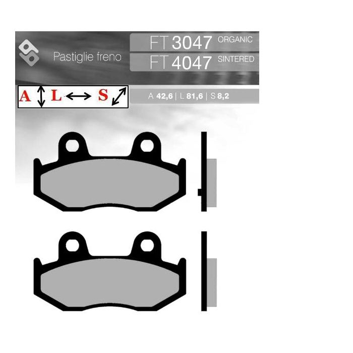 FT3047 BRENTA Organic brake pads