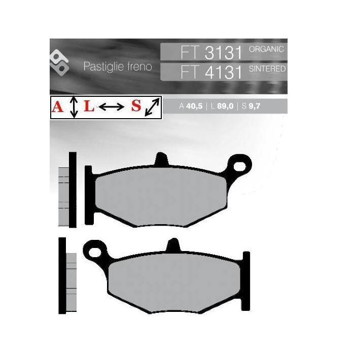 FT3131 BRENTA Organic brake pads