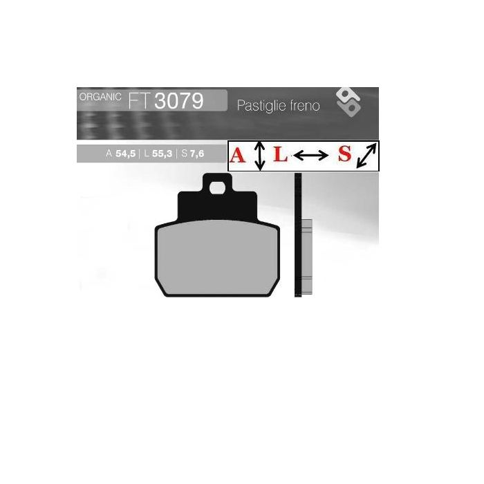 FT3079 BRENTA Organic brake pads