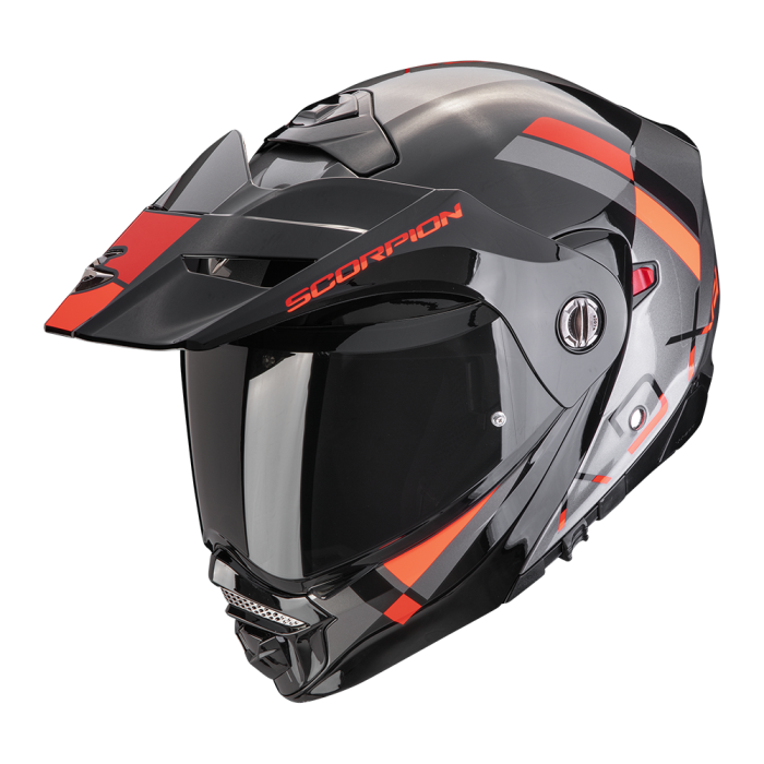 ADX-2 GALANE Silver Black Red SCORPION HELMET