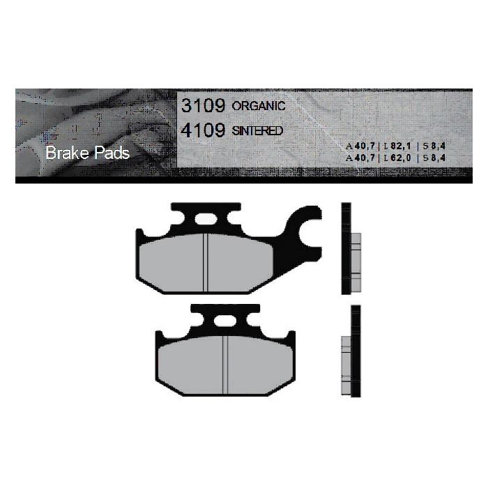 FT3109 BRENTA Organic brake pads