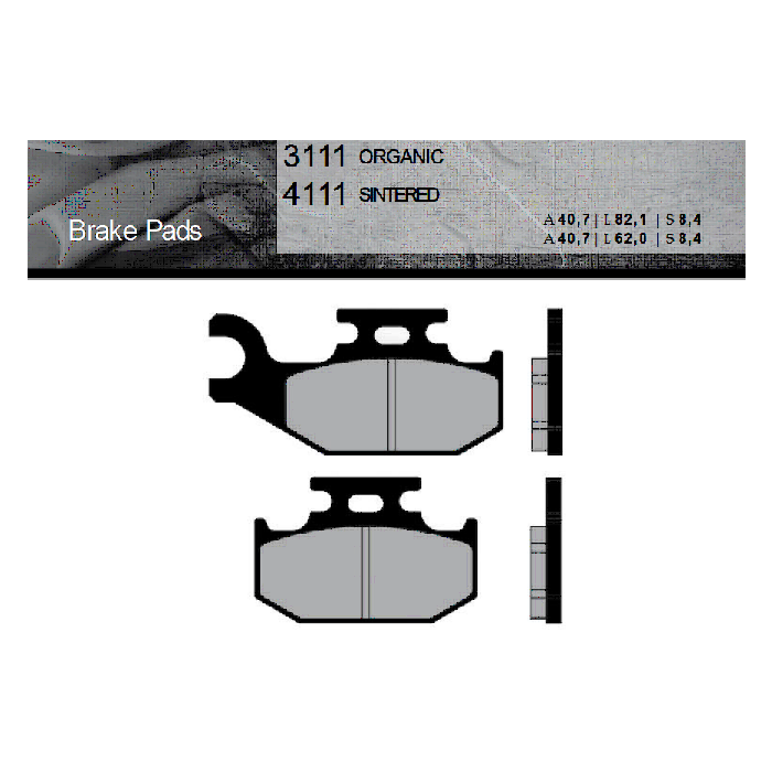 FT3111 BRENTA Organic brake pads