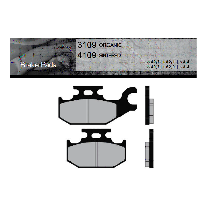 FT4109 Синтетические тормозные колодки Brent