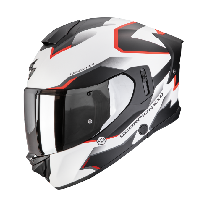 EXO-530 AIR CLIP Matt white-Black-Red