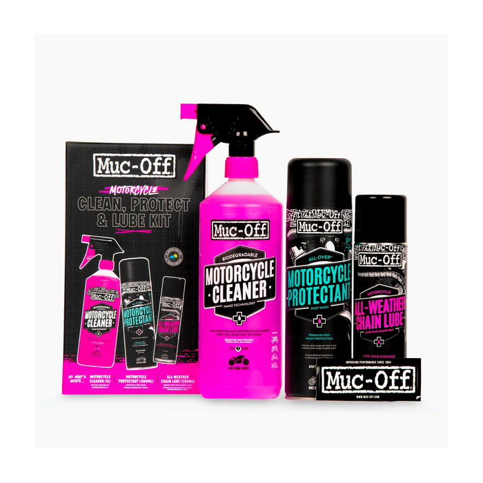 Muc-Off 21382 Motorcycle Clean, Protect & Lube Kit V2