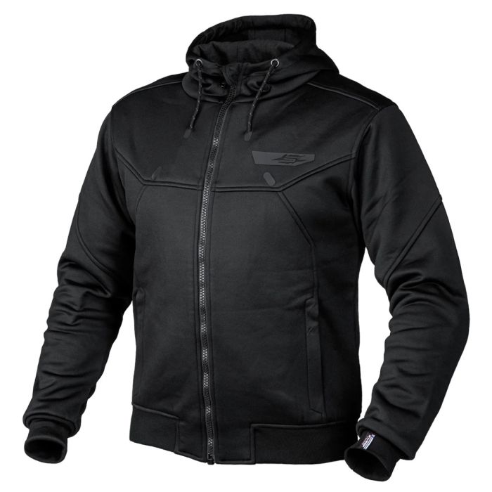 Sweep Ring Road single layer motorcycle hoodie, black