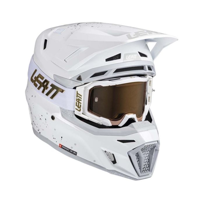 Leatt ķiveres komplekts Moto 8.5 White V25