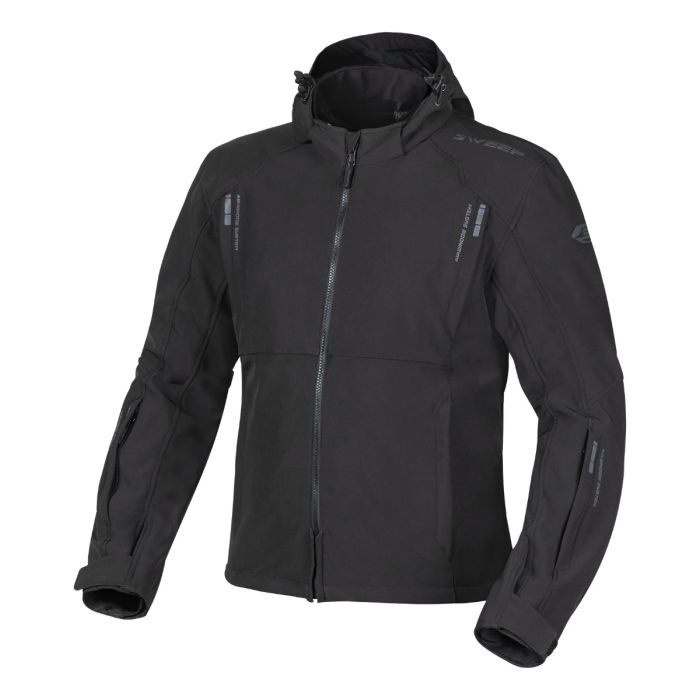 Sweep Suburb lightweight softshell mc jacket, black