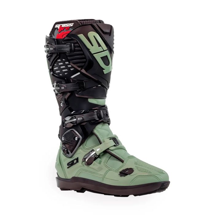 Sidi Crossfire 3 SRS Army Black MX BOOTS