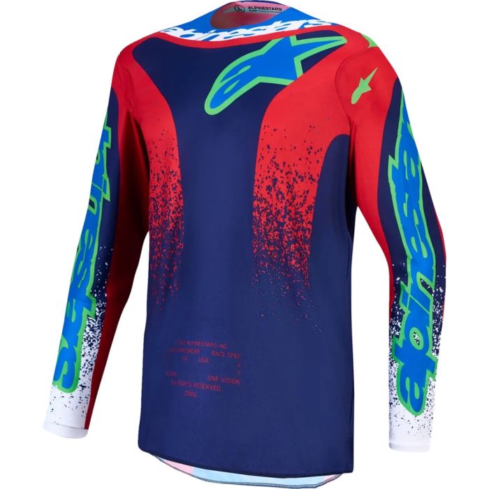 Alpinestars Youth Motocross Jersey Blue Red