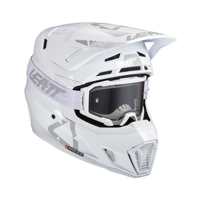 Leatt ķiveres komplekts Moto 7.5 White V25