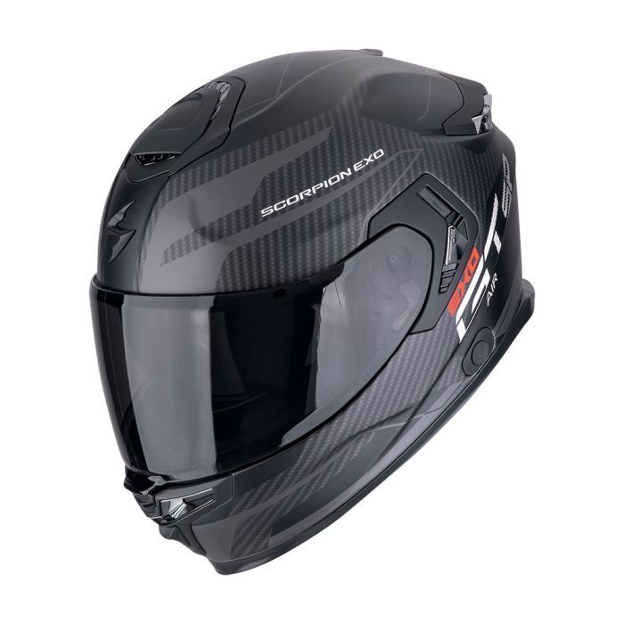 EXO-GT SP AIR FLEX Matt Black Silver SCORPION шлем