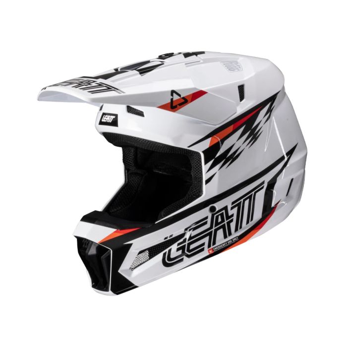 Leatt ķiveres komplekts Moto 3.5 Junior White V25
