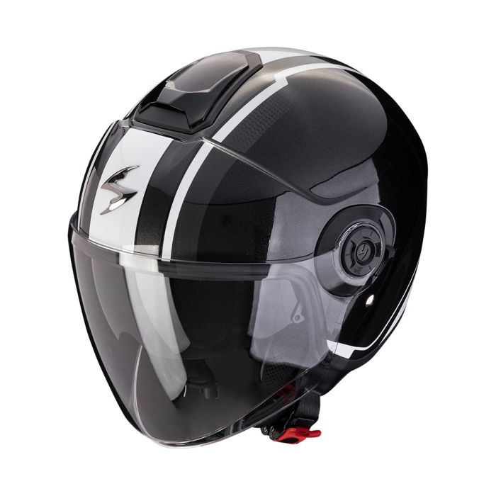 EXO-CITY II VEL Metal Black-White JET HELMET SCORPION