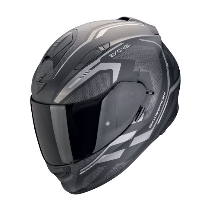 SCORPION Helmet EXO-491 KRIPTA Matt Black-Silver