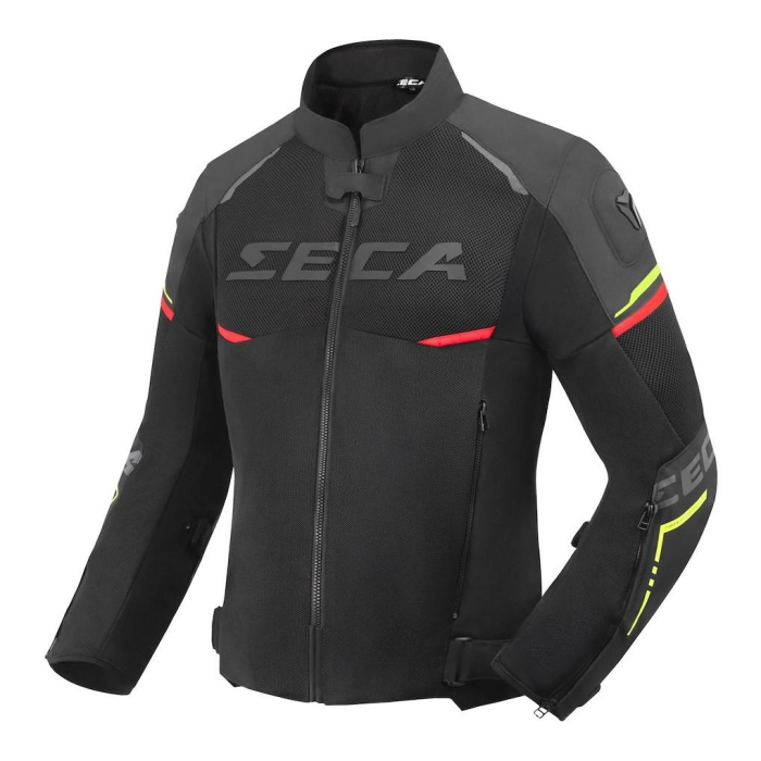 SECA Jacket AIRFLOW III BLACK/RED/FLUO