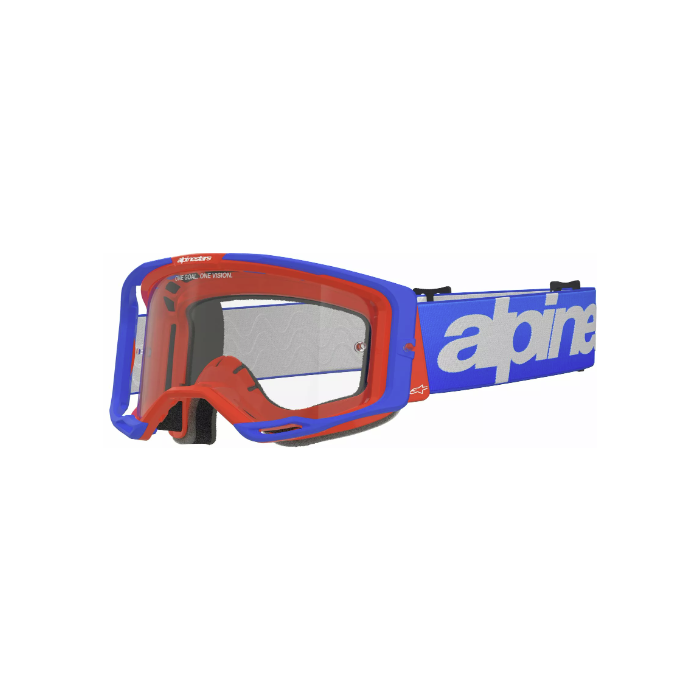 Alpinestars Vision 8 Wordmark brilles BL/OR CLEAR