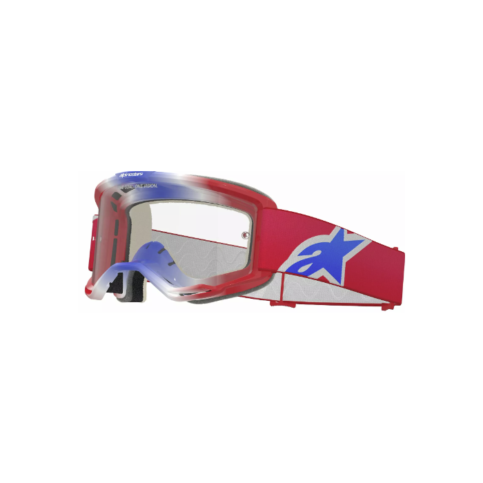 Alpinestars Vision 5 CORP brilles RED/WT/BL CLEAR
