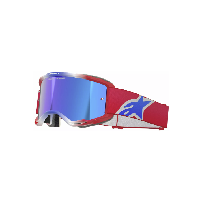 Alpinestars Vision 5 CORP brilles RED/WT/BL MIRROR-BLUE