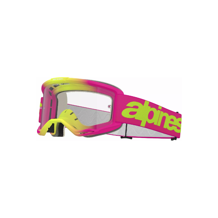 Alpinestars Vision 5 Wordmark aizsargbrilles PINK/YLW CLEAR