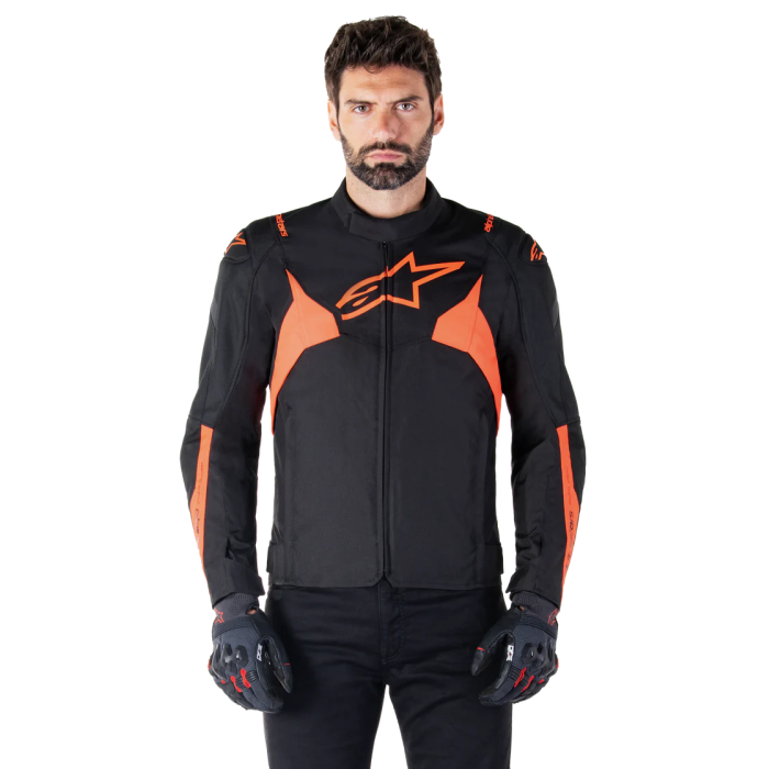 Alpinestars T-Jaws V4 Waterproof Jacke Black Red Fluo