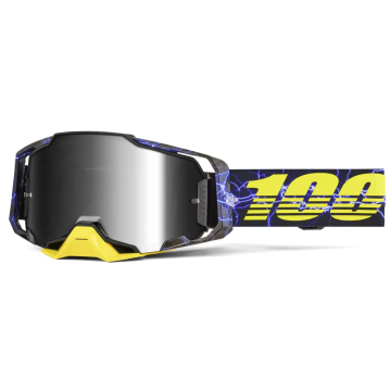 100% MX BRILLES ARMEGA FURIOUS - SPOGUĻA SILVER LEN