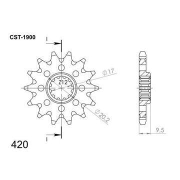 Supersprox пр. зобрат 1900-14 KTM SX65 98-