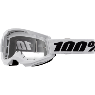 100% MX Brilles Strata 2 White Clear