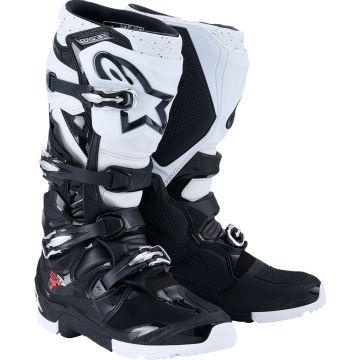БОТИНКИ ДЛЯ ЭНДУРО TECH 7 ЧЕРНЫЕ/БЕЛЫЕ ALPINESTARS