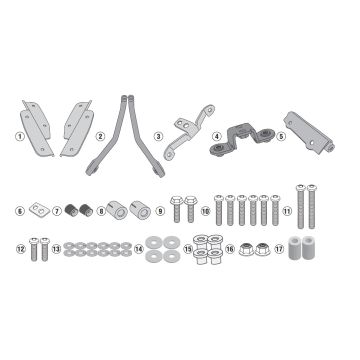 KAPPA luggage carrier HONDA CRF1000L(18)