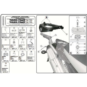KAPPA mount MONOLOCK for YAMAHA® XT660X/R(04)