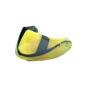 ELLIP-TEC EXO-491 FaceShield Mirrored Gold Maxvision Ready